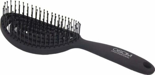 OSOM Professional šepetys plaukams OSOM99572, lenktas, ovalus, su nailono spygliukais