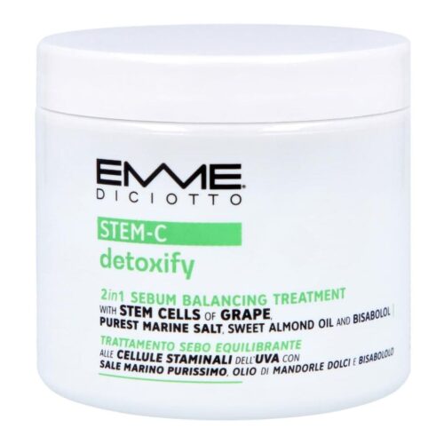 Emmediciotto STEM-C detoksikuojantis bei riebalų balansą reguliuojantis galvos odos šveitiklis, 200ml