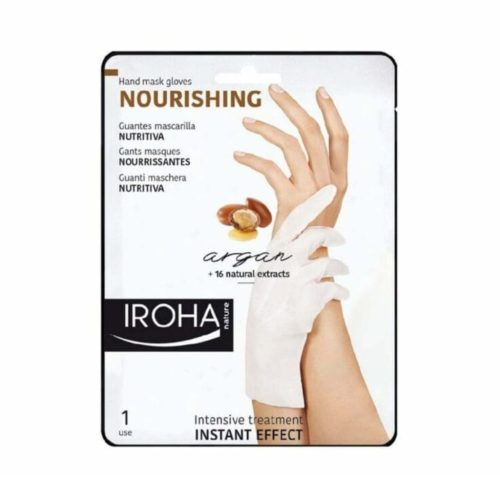 Iroha Professional profesionali kaukė rankoms Xtra Soft Dry Hands Argan Hand and Nails Gloves INPHM01/INHAND4, su argano aliejumi, 1 pora