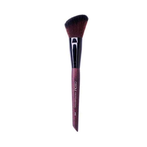 OSOM Professional makiažo šepetėlis Angled blush brush OSOMCB010, itin aukštos kokybės, sintetiniai šereliai
