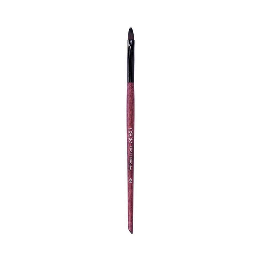 OSOM Professional makiažo šepetėlis Lip brush OSOMCB035, lūpoms dažyti, trumpi tankūs, itin aukštos kokybės, sintetinio plauko šereliai