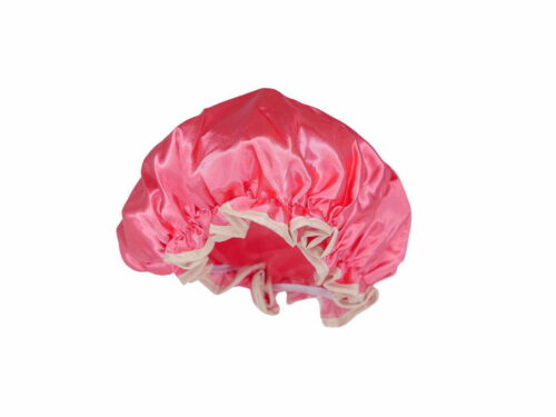 Be OSOM dušo kepurėlė ir turbanas plaukams Shower Cap  and Hair Towel, OSOM03H1, rausvos spalvos