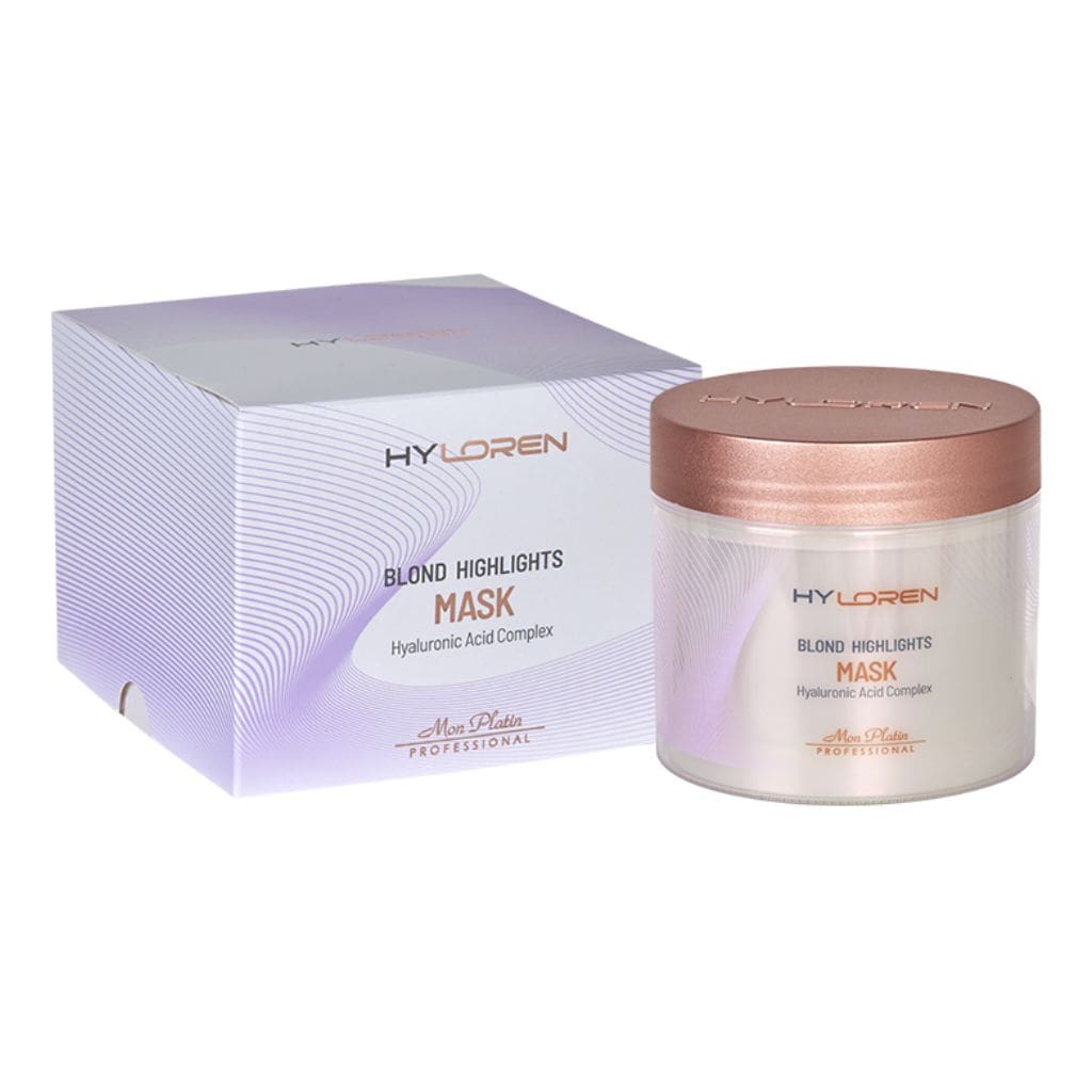 Mon Platin HYLOREN Premium Nr.2 atstatomoji, blond - tonuojanti plaukus kaukė su hialuronu, MP820, 500ml