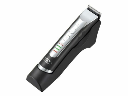 Profesionali plaukų kantavimo mašinėlė - trimeris OSOM Professional Hair Trimmer OSOMHTCHC338, LiFePo4 baterija, 100-240 V, 50/60 Hz, pilkos spalvos