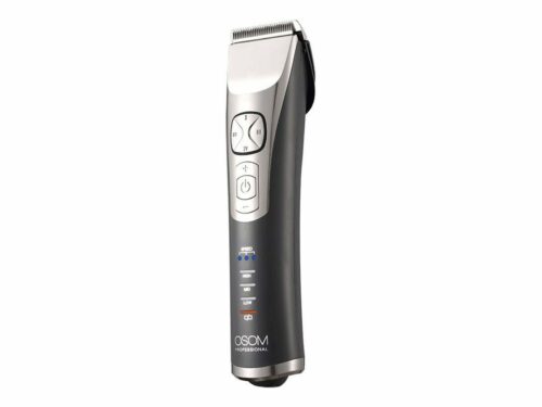 OSOM Professional profesionali plaukų kirpimo mašinėlė Hair Clipper P9 OSOMHCP9, ličio jonų baterija, 100-240V, 50/60Hz, pilkos spalvos