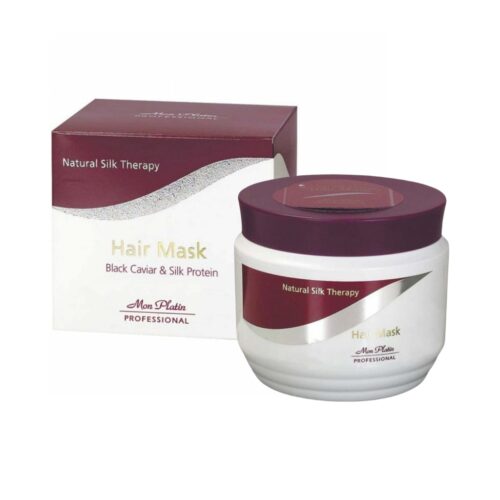 Mon Platin sausų ir dažytų plaukų kaukė su juodaisiais ikrais ir šilko proteinais, MP720, 500ml