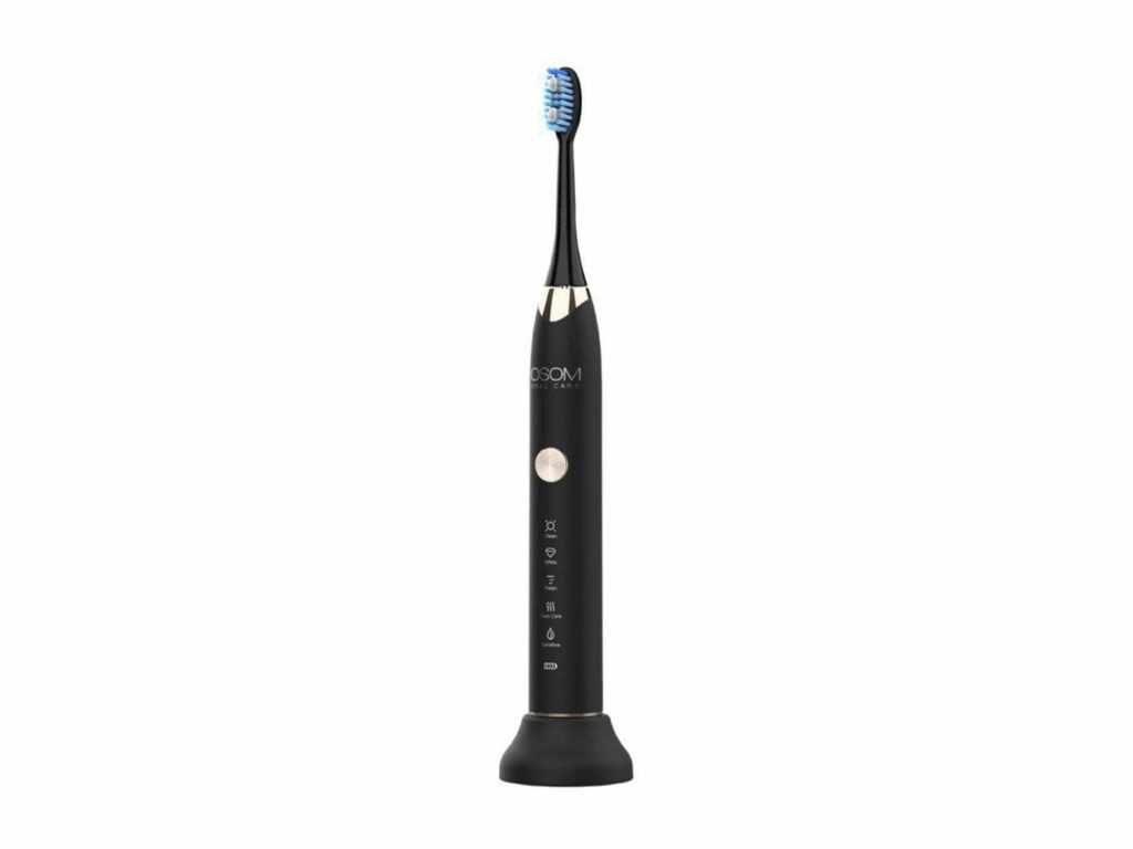 OSOM Oral Care įkraunamas, elektrinis dantų šepetėlis Sonic Toothbrush Black, OSOMORALT7BL, juodos spalvos, IPX7