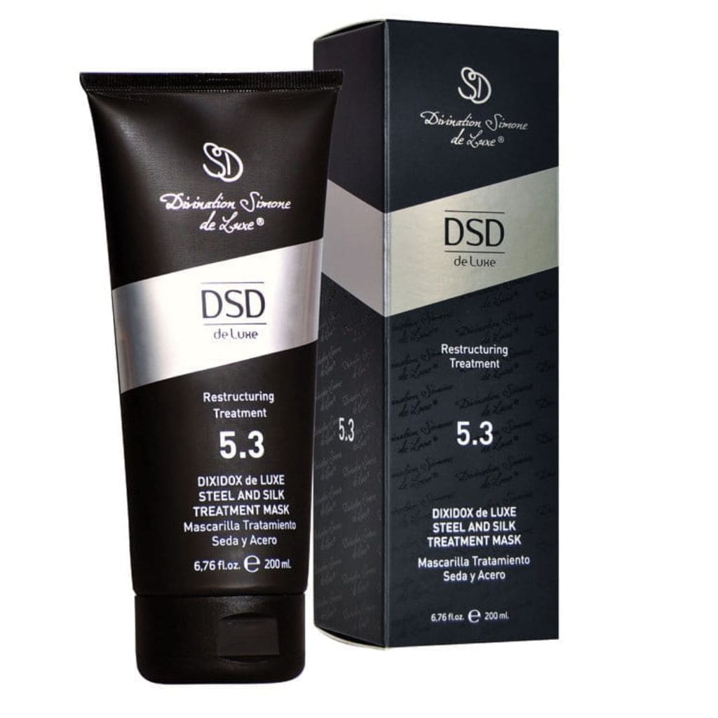 Dixidox de Luxe intensyvi atstatomoji kaukė su šilku Steel and Silk Treatment Mask DSD5.3, 200ml