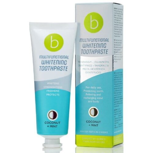 BeConfident balinamoji dantų pasta Multifunctional Whitening Toothpaste, Coconut + Mint, BEC141398, kokosų ir mėtos skonio, 75ml