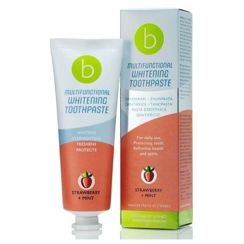 BeConfident balinamoji dantų pasta Multifunctional Whitening Toothpaste Strawberry and Mint, braškių ir mėtų skonio BEC141198, 75ml