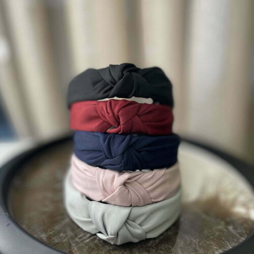 Plaukų lankelis - tamsiai raudonos spalvos