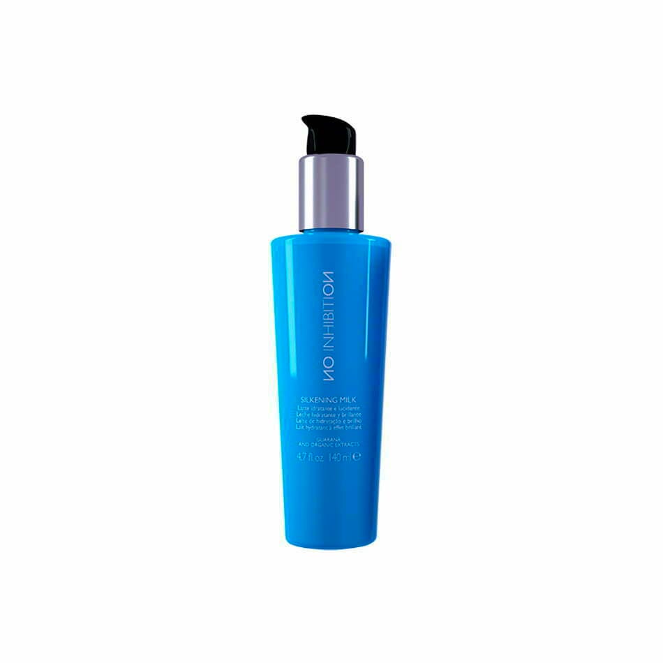 NO INHIBITION drėkinantis ir plaukų kutikulę sulyginantis pienelis SILKENING MILK, 140 ml