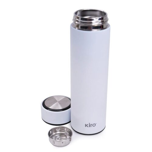 Termogertuvė su vakuumine izoliacija KIRO KI104WH, balta, 500 ml