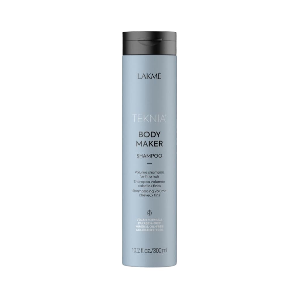 Lakme Teknia apimties plaukams suteikiantis šampūnas Body Maker Shampoo LAK44612, ploniems ir silpniems plaukams, 300ml