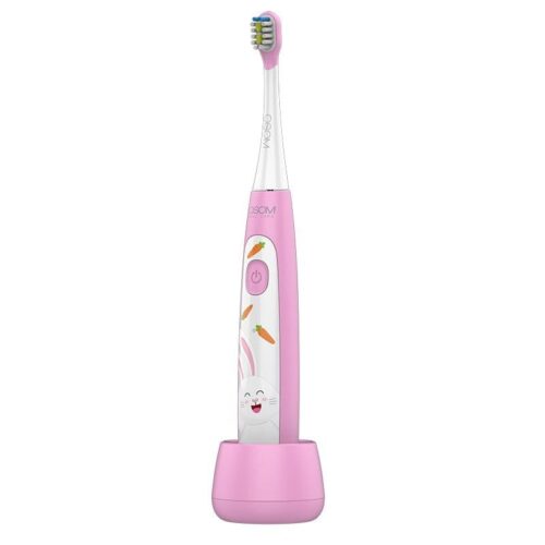 Vaikiškas įkraunamas elektrinis dantų šepetėlis OSOM Oral Care Kids Sonic Toothbrush Pink OSOMORALK7PINK, rožinės spalvos, IPX7