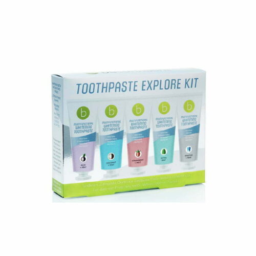 BeConfident balinamųjų dantų pastų rinkinys Toothpaste Explore Kit BECMP143025, 5 skoniai, 5x25ml