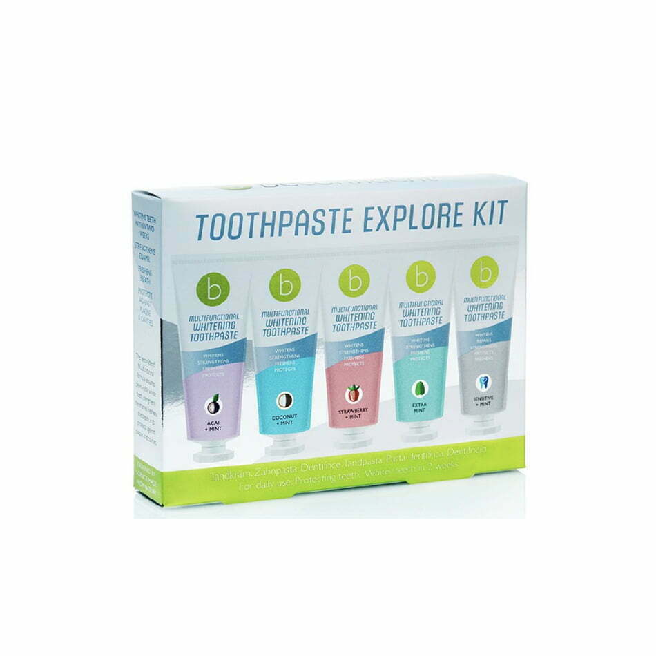 BeConfident balinamųjų dantų pastų rinkinys Toothpaste Explore Kit BECMP143025, 5 skoniai, 5x25ml