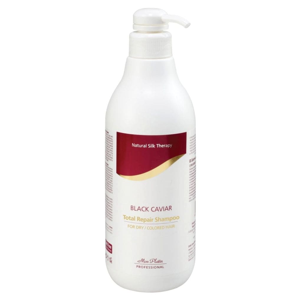 Mon Platin atstatomasis sausų ir dažytų plaukų šampūnas su juodaisiais ikrais, 1000ml