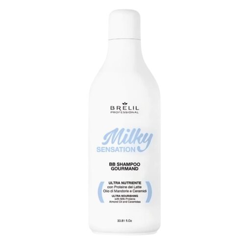 BRELIL šampūnas MILKY SENSATION BB su dozatoriumi, 1000ml