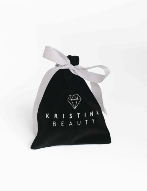 Kristina Beauty pagalvėlė tvirtinama į automobilio groteles, rankų darbo, juoda