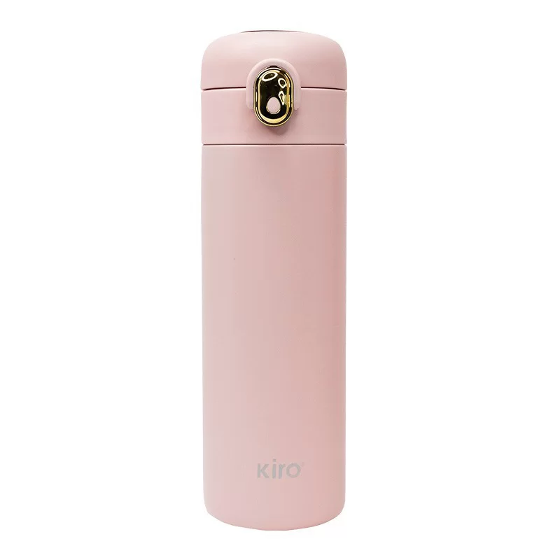 Termogertuvė KIRO su skaitmeniniu termometru KI166PN, 380 ml, rausva