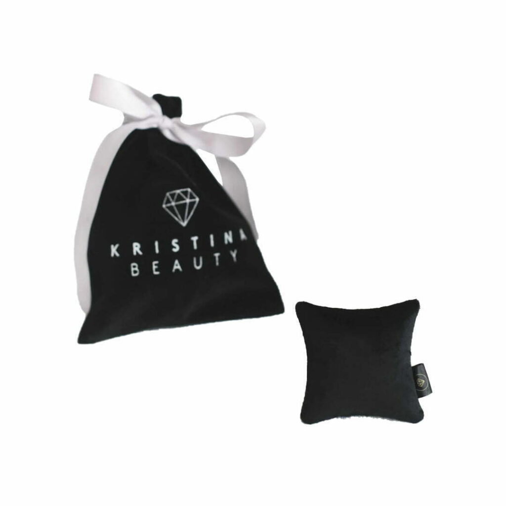 Kristina Beauty pagalvėlė tvirtinama į automobilio groteles, rankų darbo, juoda