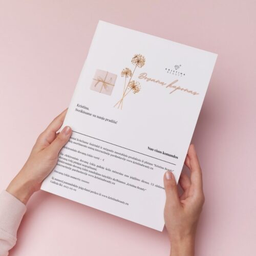 Elektroninis dovanų kuponas 30€ Kristina Beauty