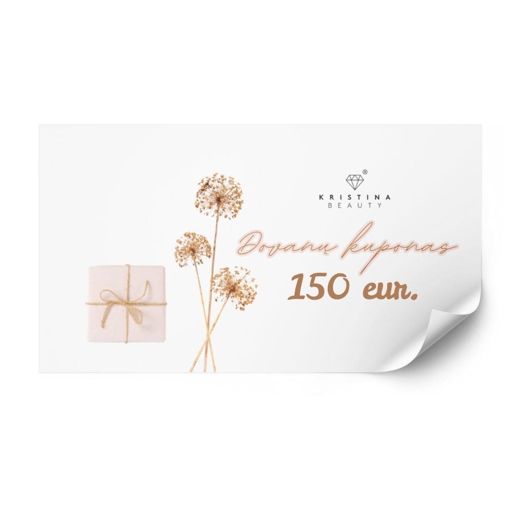 Elektroninis dovanų kuponas 150€ Kristina Beauty