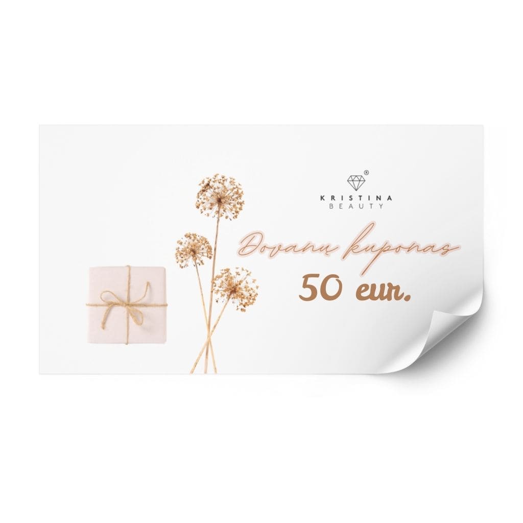 Elektroninis dovanų kuponas 50€ Kristina Beauty