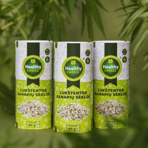 Healthy Choice lukštentos kanapių sėklos, 150g