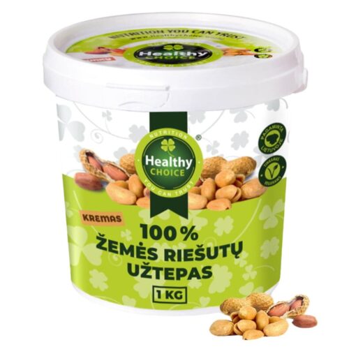 Healthy Choice žemės riešutų užtepas kremas, 1kg