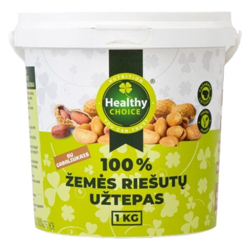Healthy Choice žemės riešutų užtepas su gabaliukais, 1kg