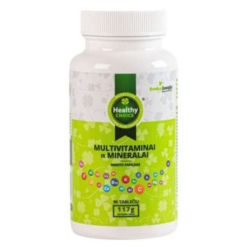 Multivitaminai ir mineralai „Healthy Choice“ 90 tablečių