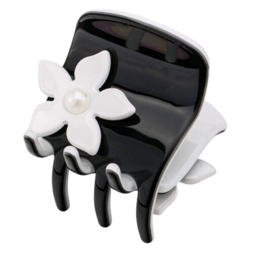 Plaukų segtukas-krabukas Chaplet AZ70443BL, juodas-baltas