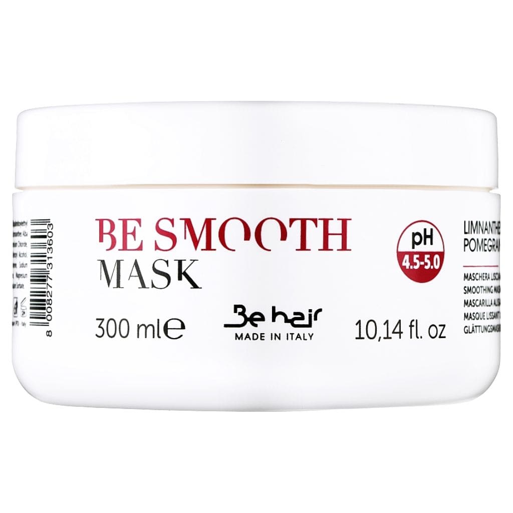 Be hair kaukė nepaklusniems, sausiems, besipučiantiems, pažeistiems plaukams BE SMOOTH (pH4.5-5), 300ml