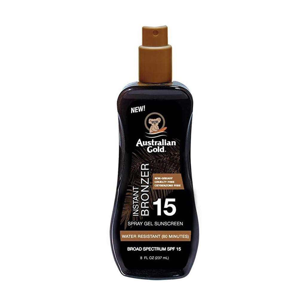 Australian Gold apsaugos nuo saulės pienelis su bronzantais SPF15, 237ml