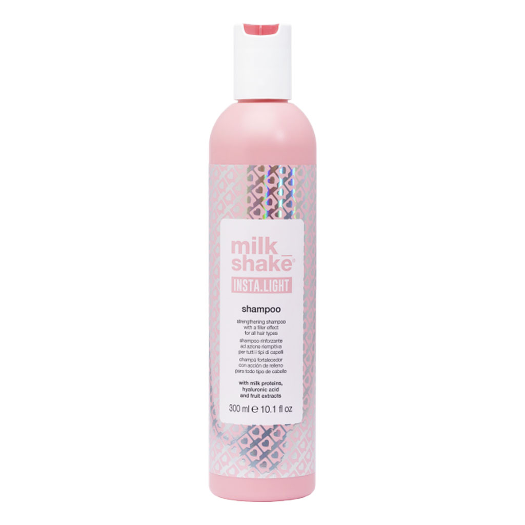 Milk Shake stiprinamasis šampūnas su užpildo efektu visų tipų plaukams INSTA.LIGHT SHAMPOO, 300ml