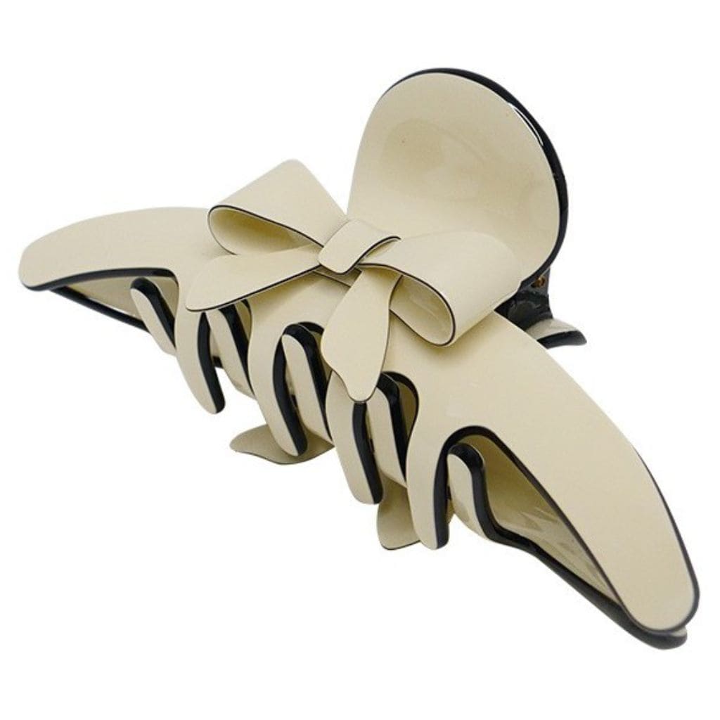 Plaukų segtukas Chaplet, su pieno baltumo kaspinėliu AZ70228W, 10 cm