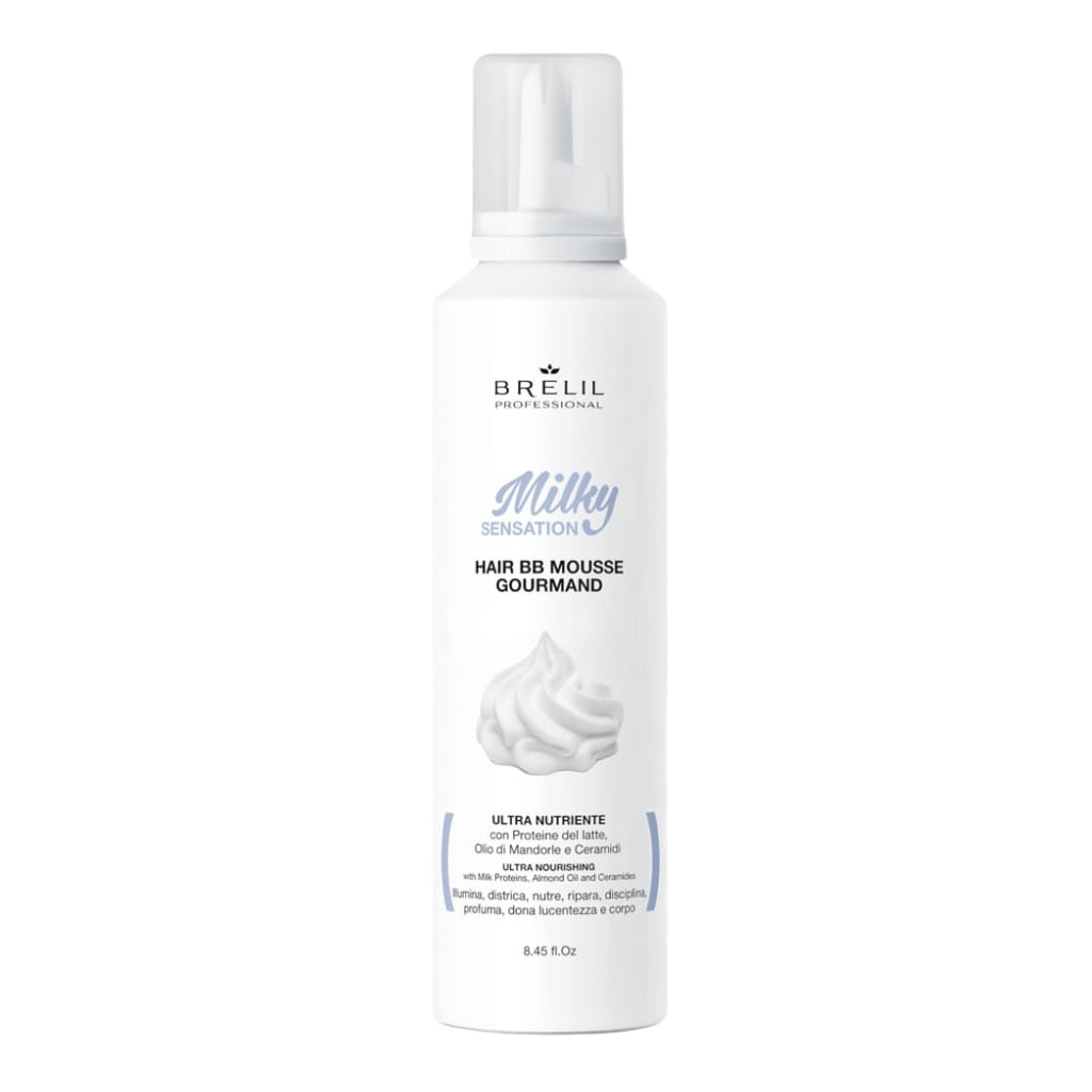 BRELIL daugiafunkcinės atstatomosios plaukų putos MILKY BIOTRAITEMENT BB MOUSSE, 250ml