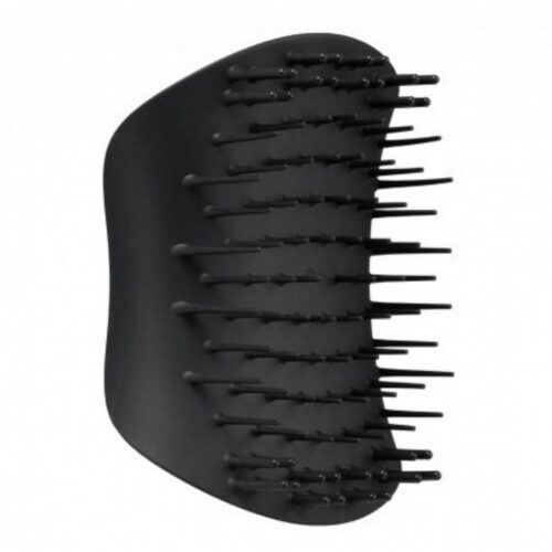 Galvos odos masažinis šepetys Tangle Teezer The Scalp Exfoliator & Massager, Onyx Black TT31050