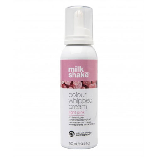 Milk Shake kondicionuojančios dažomosios putos COLOUR WHIPPED CREAM LIGHT PINK, 100 ml