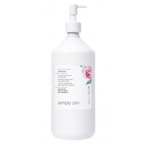 Simply Zen plaukus glotninantis šampūnas SMOOTH & CARE SHAMPOO be dozatoriaus, 1000ml