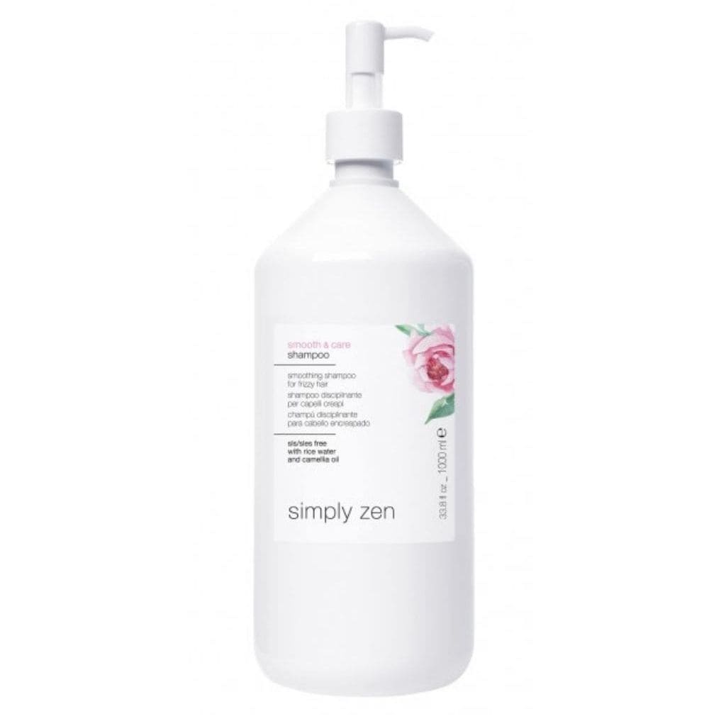 Simply Zen plaukus glotninantis šampūnas SMOOTH & CARE SHAMPOO be dozatoriaus, 1000ml