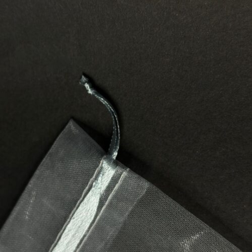 Dovanų maišelis iš organzos 16,5x22cm, spalva sidabrinė