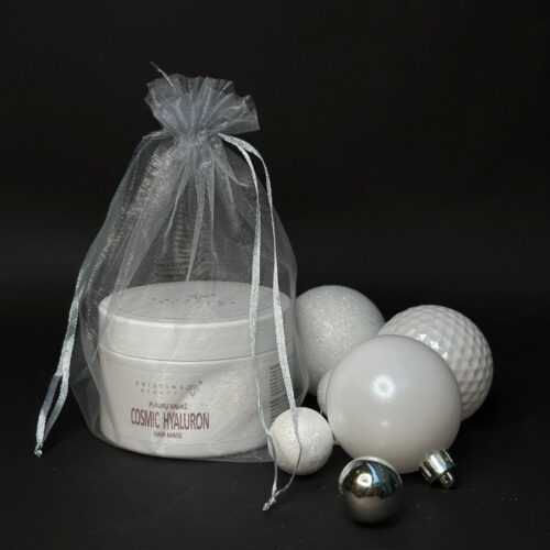 Dovanų maišelis iš organzos 16,5x22cm, spalva sidabrinė