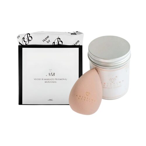 Kristina Beauty makiažo kempinėlės ir HOME BY NB muilo rinkinys