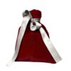 Kristina Beauty veliūrinis dovanų maišelis 12x15cm, bordo spalvos