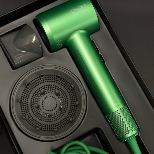 Plaukų džiovintuvas OSOM Professional Touch Sensor Hair Dryer Green OSOMP182GN, 1600 W, žalias
