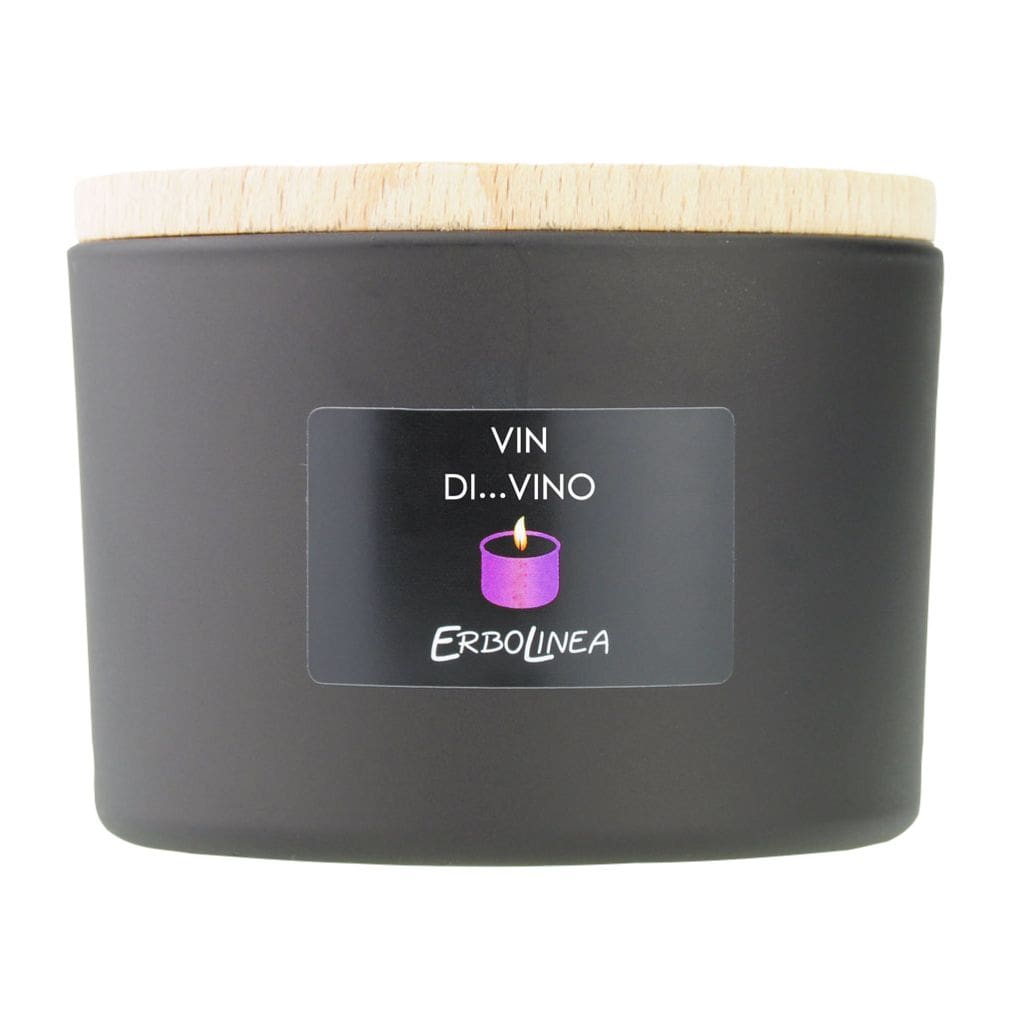 Erbolinea Candela In Vetro aromatinė žvakė Vin Di Vino ERBCANVIN, 140g