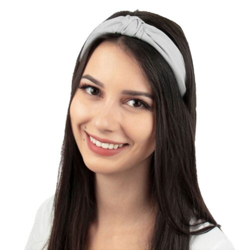 Plaukų lankelis, pilkos spalvos